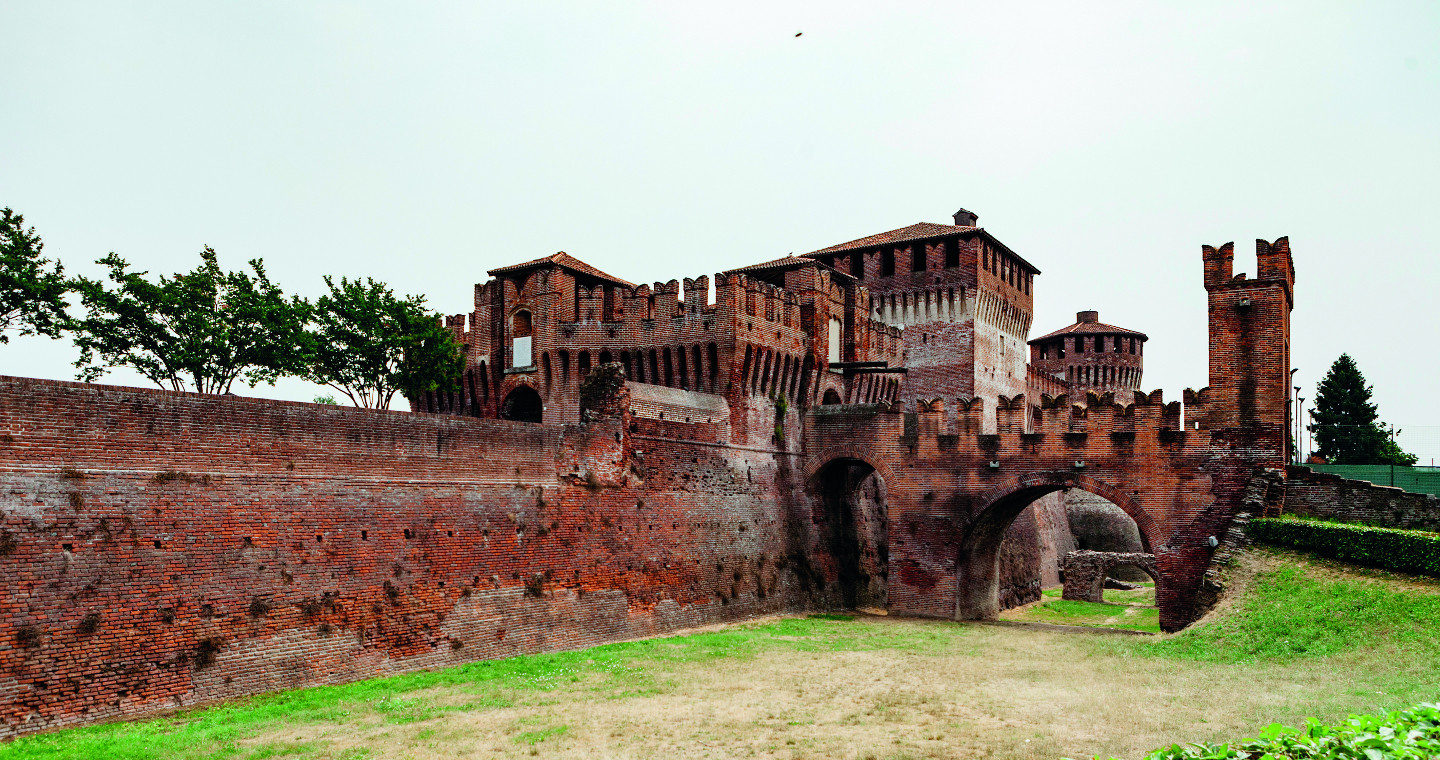 View of the Sforza Castle of Soncino